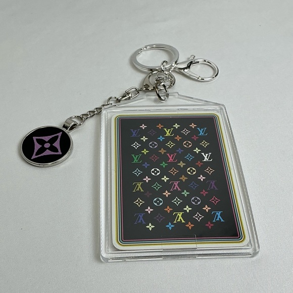 Louis Vuitton Takashi Murakami King of Clubs Panda Playing Cards Keychain Holder - Picture 4 of 7